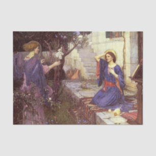 Papel De Seda A Anunciação por John William Waterhouse