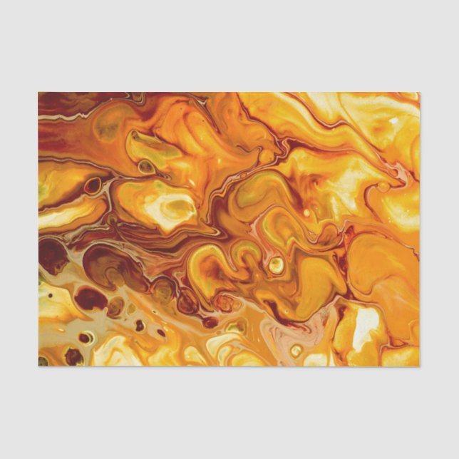 Papel De Seda A arte fluida derrama o abstrato (Frente )