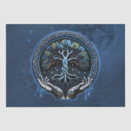 Papel De Seda A Árvore Celta Mística da Vida