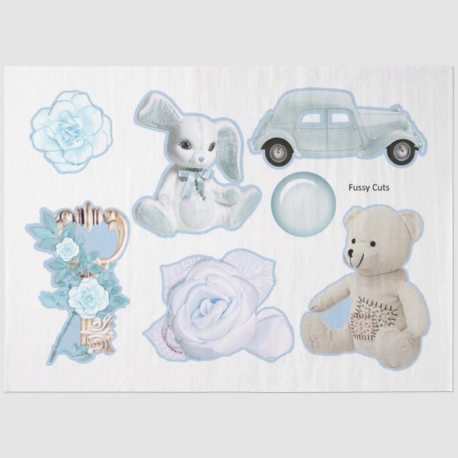 Papel De Seda A Baby Boy Series Design 6 (Frente )