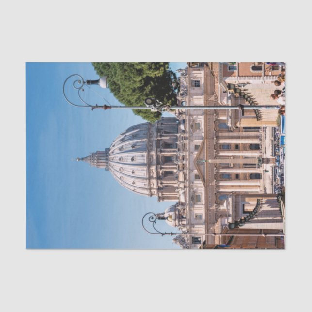 Papel De Seda A basílica de St Peter (Frente )