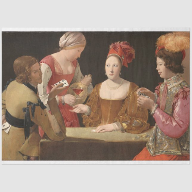 Papel De Seda A Briga com o Ace dos Clubs, La Tour (Frente )