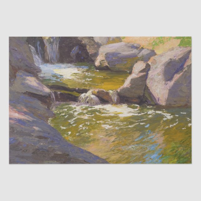 Papel De Seda A cascata (por E.H. Potthast) (Frente )