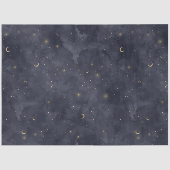 Papel De Seda A Celestial Starry Night Series Design 12 (Frente )