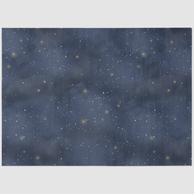 Papel De Seda A Celestial Starry Night Series Design 13 (Frente )