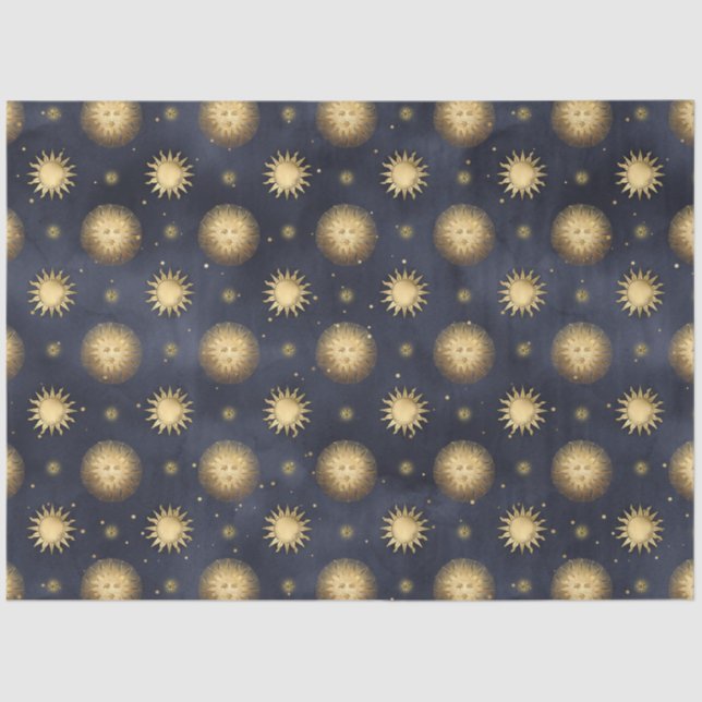 Papel De Seda A Celestial Starry Night Series Design 14 (Frente )