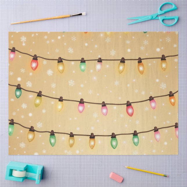 Papel De Seda A Christmas Light Series Design #11 (Arte )
