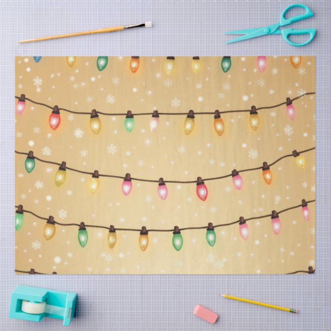 Papel De Seda A Christmas Light Series Design #11 (Arte )