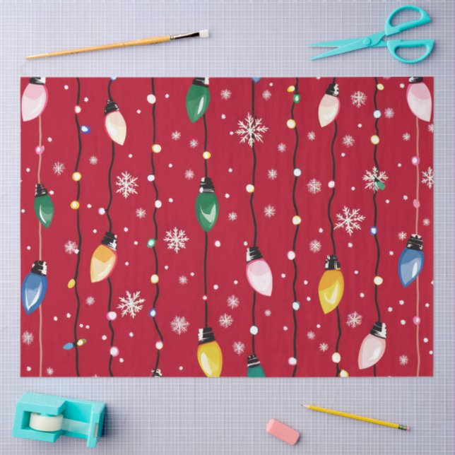 Papel De Seda A Christmas Light Series Design #12 (Arte )