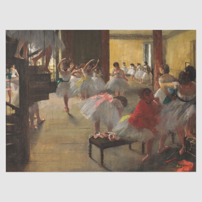 Papel De Seda A classe de dança de Edgar Degas (Frente )