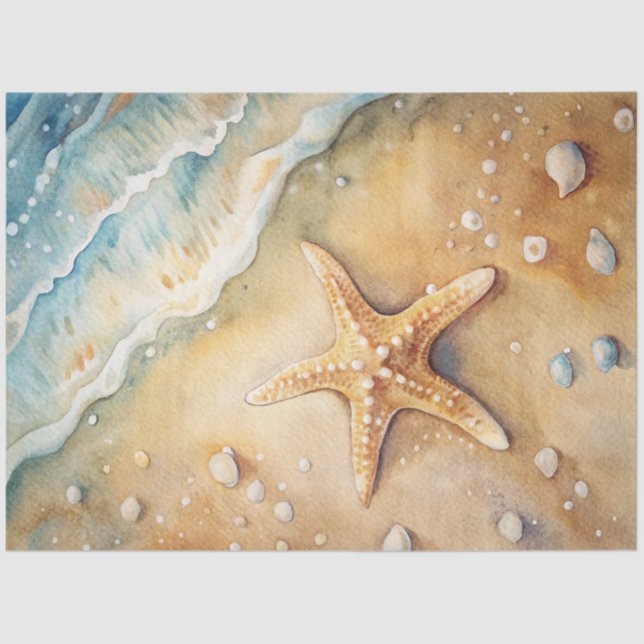 Papel De Seda A Coastal Series Design 1 (Frente )
