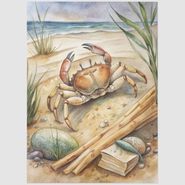 Papel De Seda A Coastal Series Design 18 (Frente )