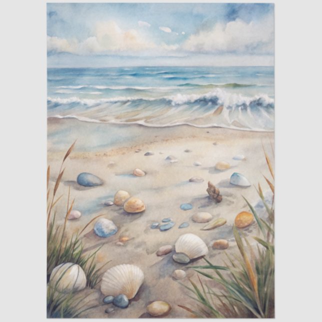 Papel De Seda A Coastal Series Design 24 (Frente )