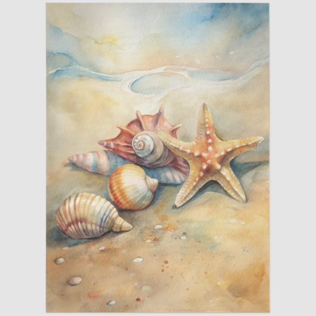 Papel De Seda A Coastal Series Design 57 (Frente )