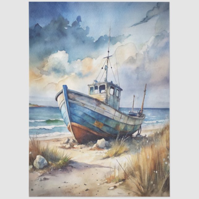 Papel De Seda A Coastal Series Design 78 (Frente )