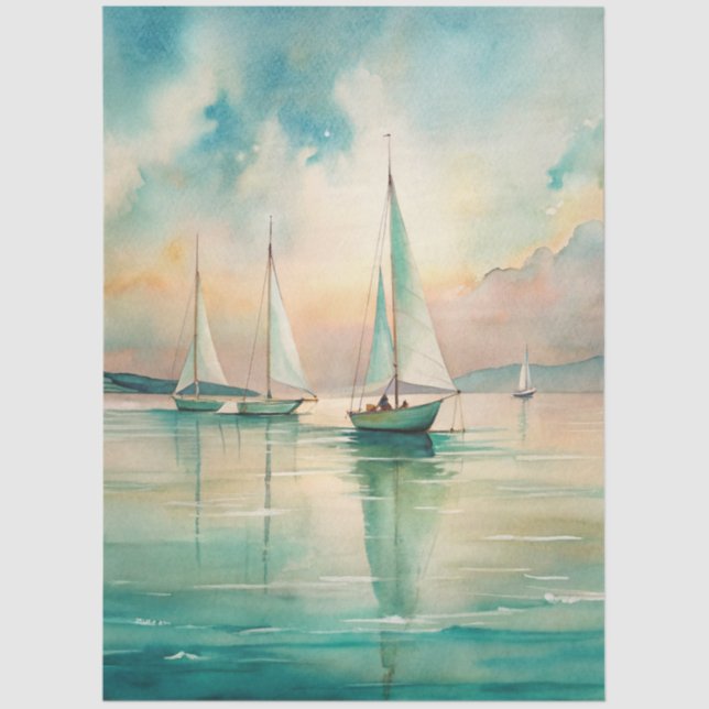 Papel De Seda A Coastal Series Design 81 (Frente )