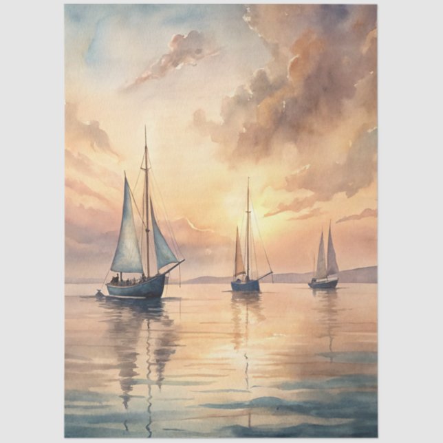 Papel De Seda A Coastal Series Design 86 (Frente )