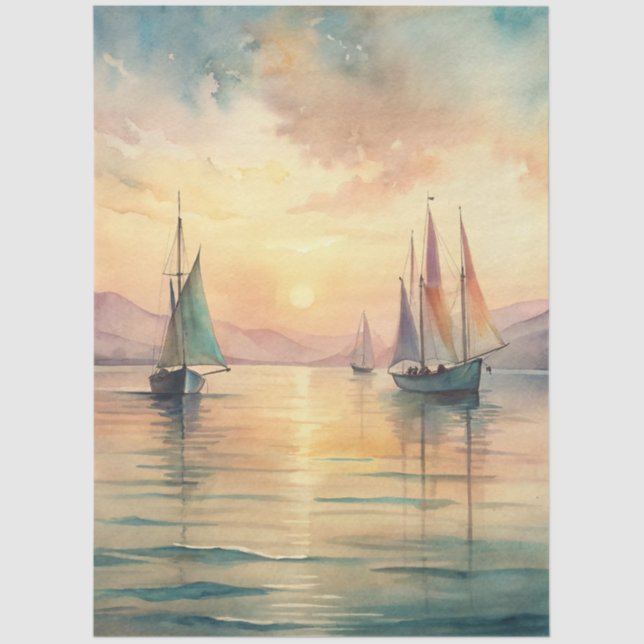 Papel De Seda A Coastal Series Design 87 (Frente )