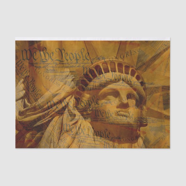 Papel De Seda A Constituição Americana (Frente )
