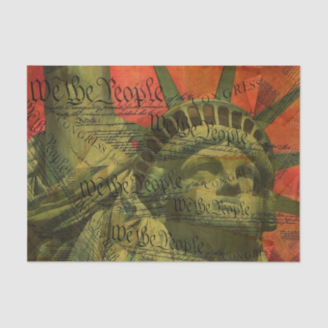 Papel De Seda A Constituição Americana (Frente )