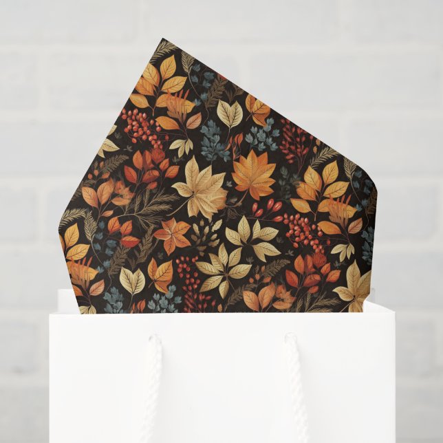 Papel De Seda A Cor Do Outono (Sacola de presentes)