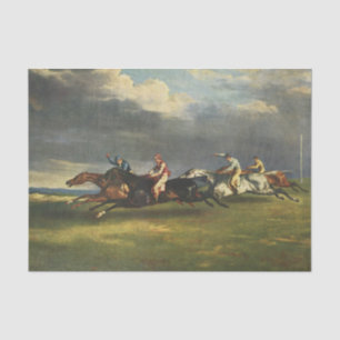 Papel De Seda A Corrida do Cavalo de Epsom Derby