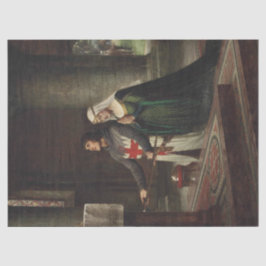 Papel De Seda A Dedicação (Cavaleiro Medieval e Sua Dama)