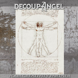 Papel De Seda A dissociação do homem vitruviano de Leonardo da V