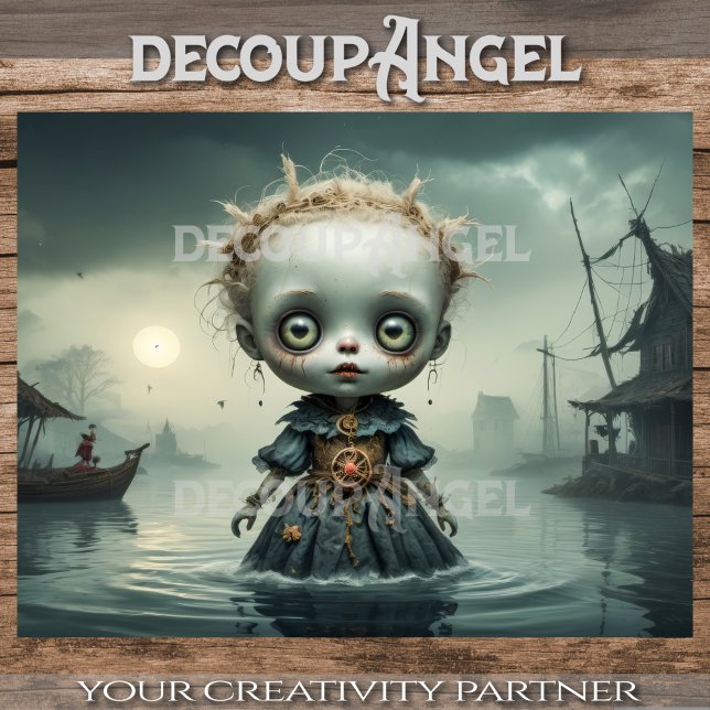 Papel De Seda A Doll da Dissociação da Aldeia Afogada (Criador carregado)