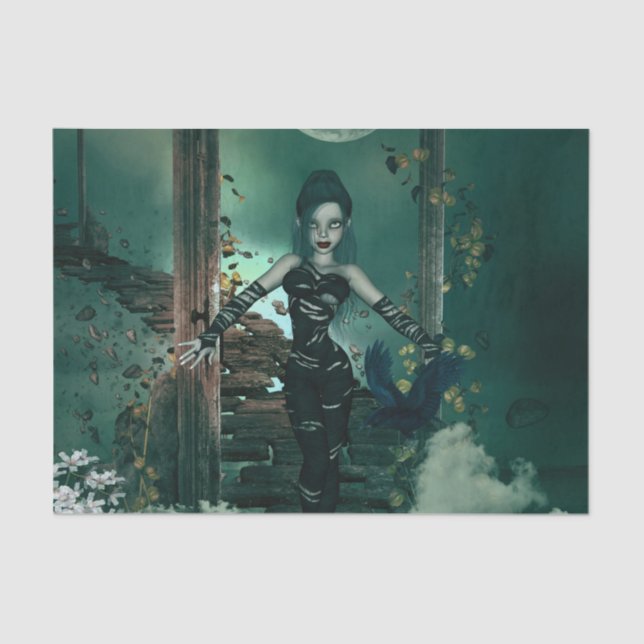 Papel De Seda A fada escura na noite (Frente )