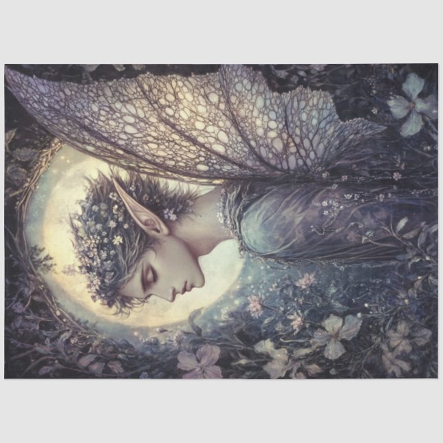 Papel De Seda A Fairy Moon Series Design nº 13 (Frente )