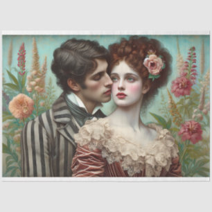 Papel De Seda A Femme Victorian Love Beauty Fleur Decoupage