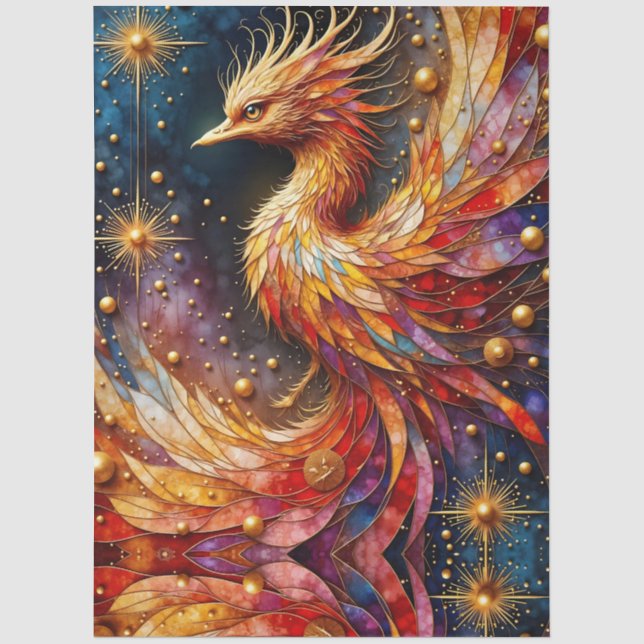 Papel De Seda A Fênix nas Estrelas (Frente )