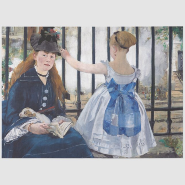 Papel De Seda A ferrovia, Edouard Manet (Frente )