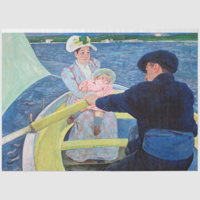 Papel De Seda A Festa Barco, Mary Cassatt (Frente )