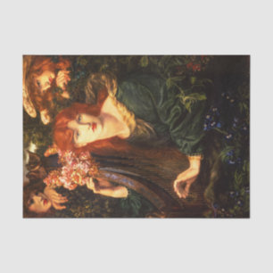 Papel De Seda A Garaternária de Dante Gabriel Rossetti