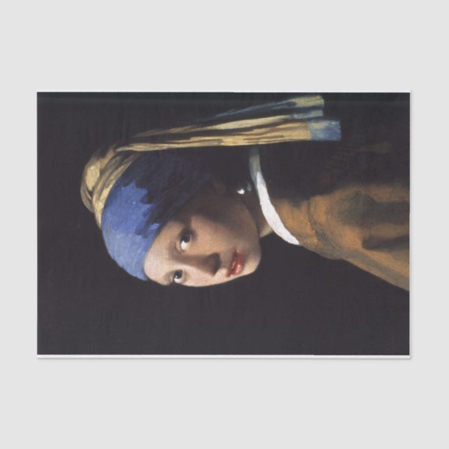 Papel De Seda A garota com a pérola ganhando a dissociação (Frente )