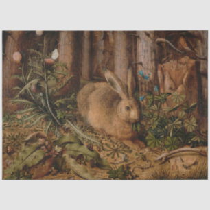 Papel De Seda A Hare in the Forest (por Hans Hoffmann)