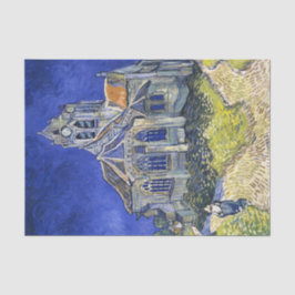 Papel De Seda A Igreja em Auvers, por Vincent Van Gogh