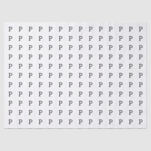 Papel De Seda A letra P ou a sua