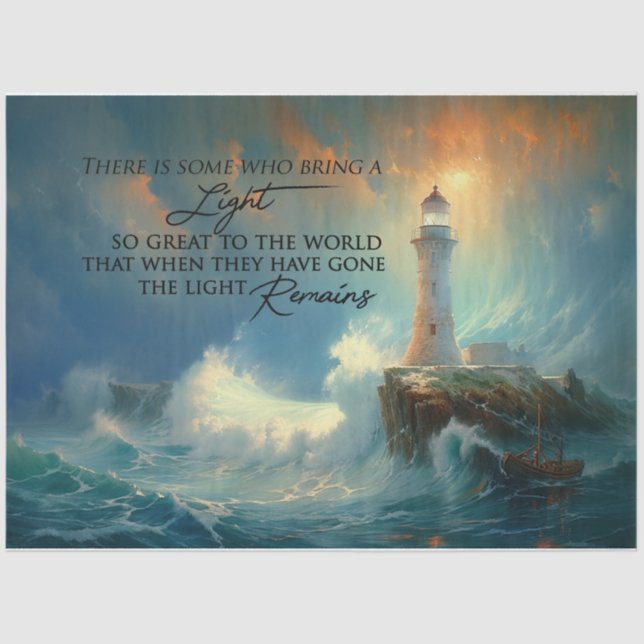 Papel De Seda A Luz Permanece (Frente )