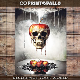 Papel De Seda A Maçã do Crânio do Pinto Original