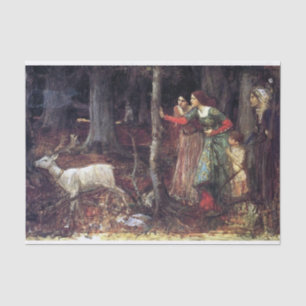 Papel De Seda A madeira mística de John William Waterhouse