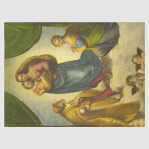 Papel De Seda A Madonna Sistina por Raphael