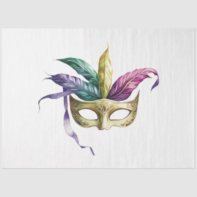 Papel De Seda A Mardi Gras Mask Series Design 24 (Frente )