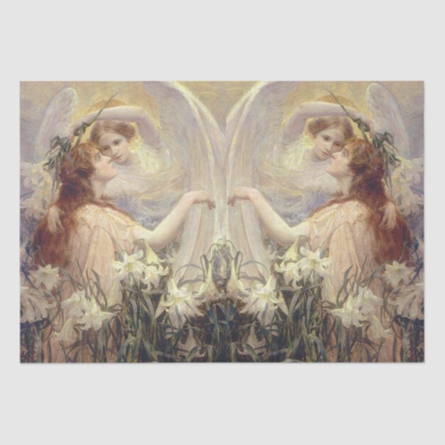 Papel De Seda A mensagem de anjo foi desligada (Frente )