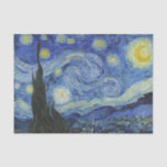 Papel De Seda A Noite Estrelada de Van Gogh<br><div class="desc">Por favor,  visite minha loja para obter design mais interessante e mais opções de cores. => zazzle.com/iwheels*</div>