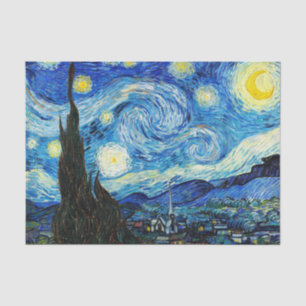 Papel De Seda A Noite Estrelada de Vincent Van Gogh
