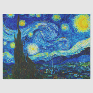 Papel De Seda A Noite Estrelada de Vincent Van Gogh 