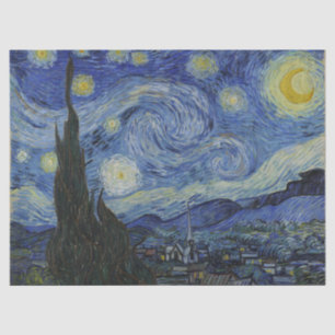 Papel De Seda A Noite Estrelada, Vincent Van Gogh